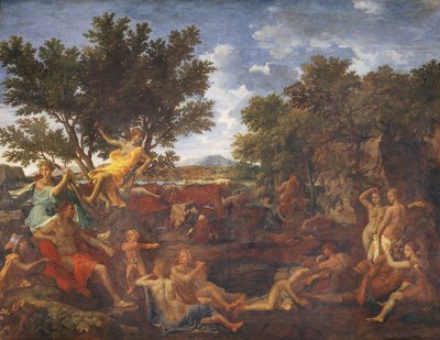 Apollo, amante di Dafne da Nicolas Poussin